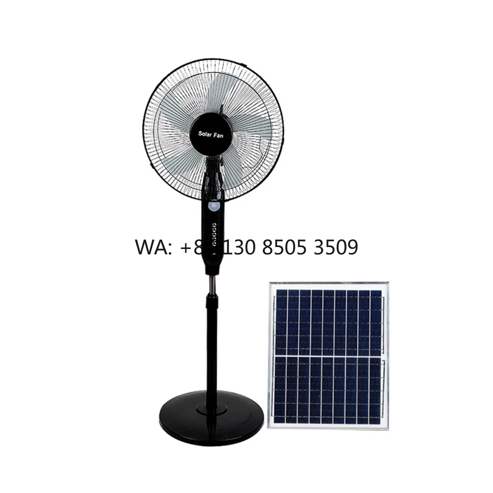 

HELIOS 3 Gears 25W Solar Fan Electric Rechargeable Ceiling and Floor Fans with Long Lifespan Lithium Battery for Outdoor Use