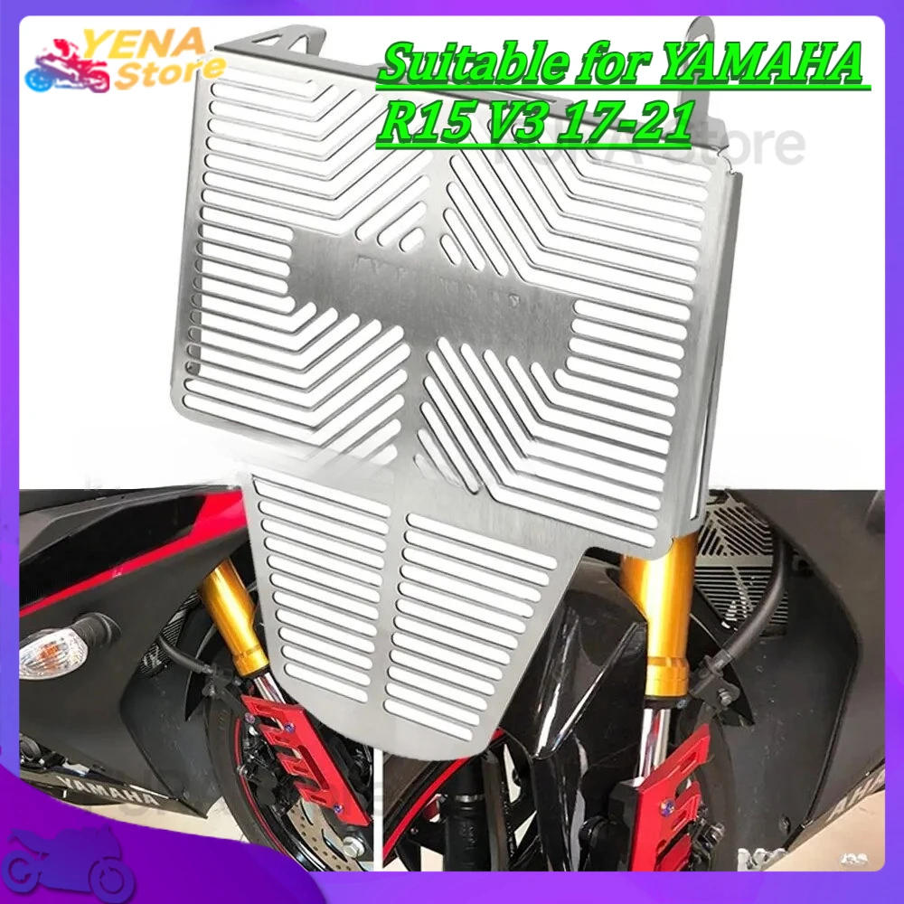

Motorcycle radiator guard grille cover protector water tank guard accessory suitable for YAMAHA R15 V3 17-21