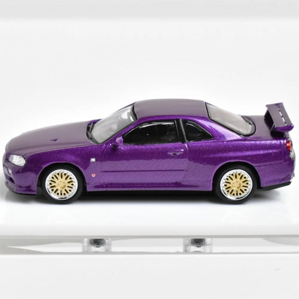 سيارة موديل SH 1:64 قابلة للتجميع BNR R34 دييكاست