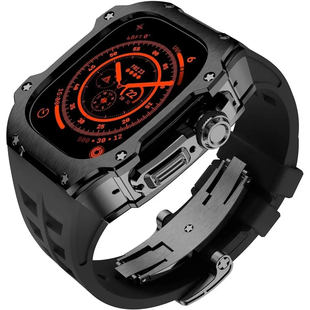 

Корпус часов SCHIK RM Style из нержавеющей стали + спортивный резиновый ремешок для часов, комплект для мужчин и женщин, или комплект для самостоятельной сборки часов Ultra 49MM, сменный комплект для DIY-сборки.