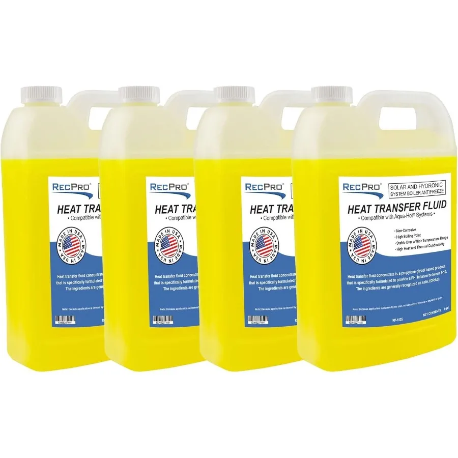 

RecPro RV Boiler Antifreeze for Aqua Hot Heating Systems Non-Toxic RV Heat Transfer Fluid Solar and Hydronic System Boiler Anti