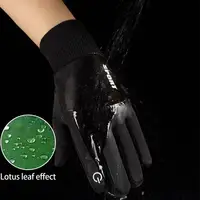 Black Winter Warm Full Fingers Waterproof Cycling Outdoor Sports Running Motorcycle Ski Touch Screen Fleece Gloves 5