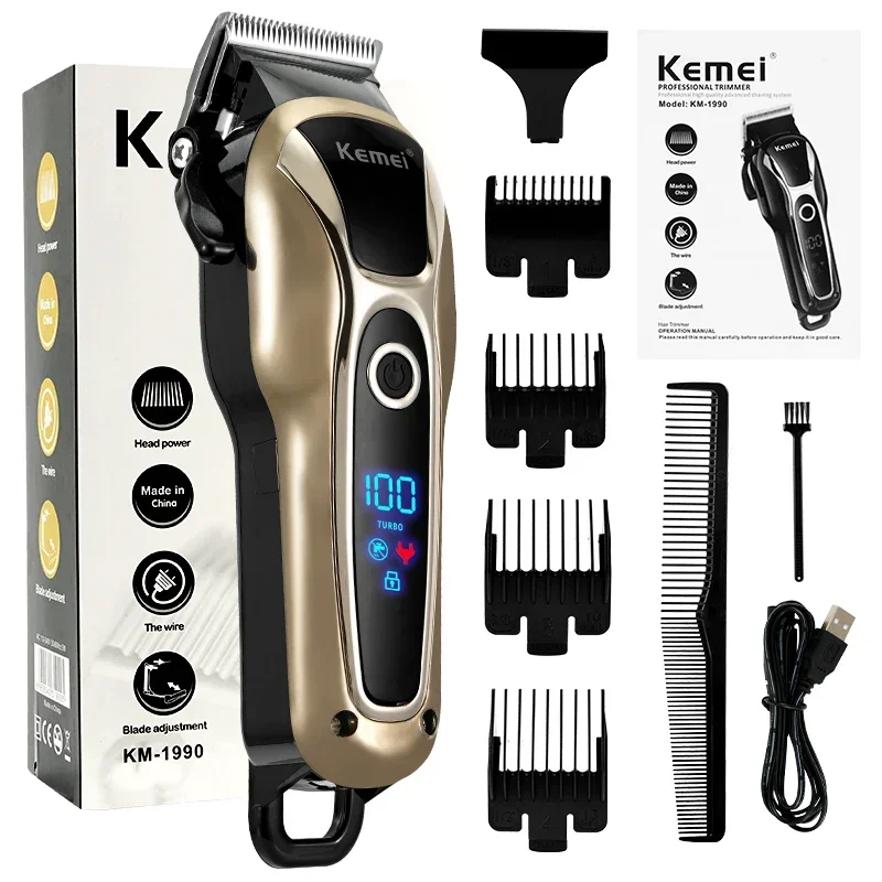 

2021 New Hair Trimmer Electric Hair Clipper Professional Shaver Beard Barber 0mm Men Hair Cutting Machine For Men Haircut Style