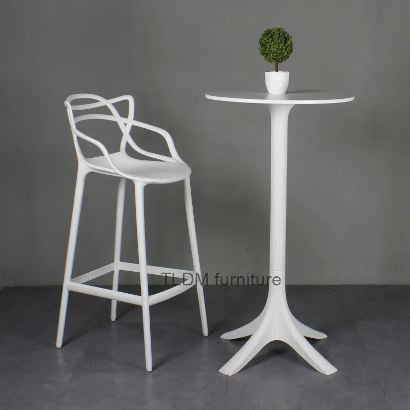 

High minimum bar stools, plastic coffee island breakfast chairs, kitchen Nordic chairs, salons, bar furniture YX50BY