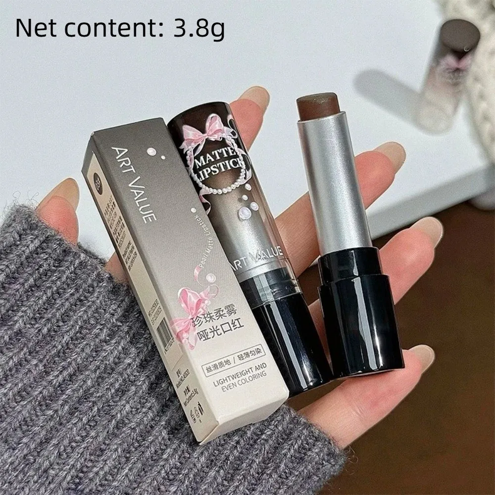 ملمع شفاه بني أسمنتي جديد، ملمع شفاه مقاوم للماء، ملمع شفاه مقاوم للعرق ولا يبهت، ملمع شفاه للنساء