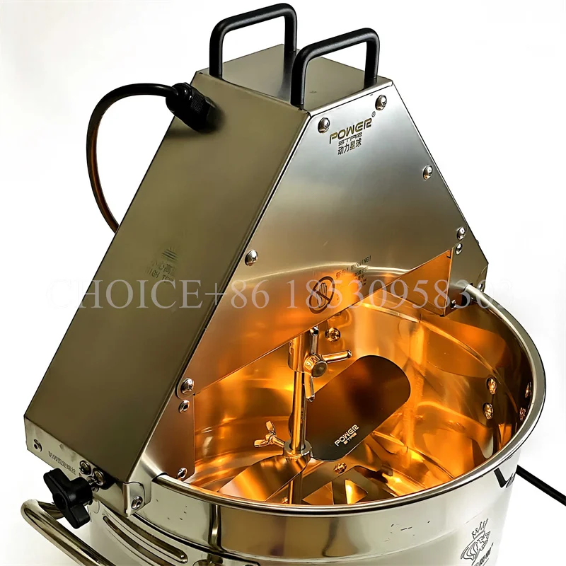 Multifunction Food Jam Stirrer Pot 10L Stir-Fry Machine Food Jam Sauce Mixing Wok 220V Automatic Stir Fry Machine