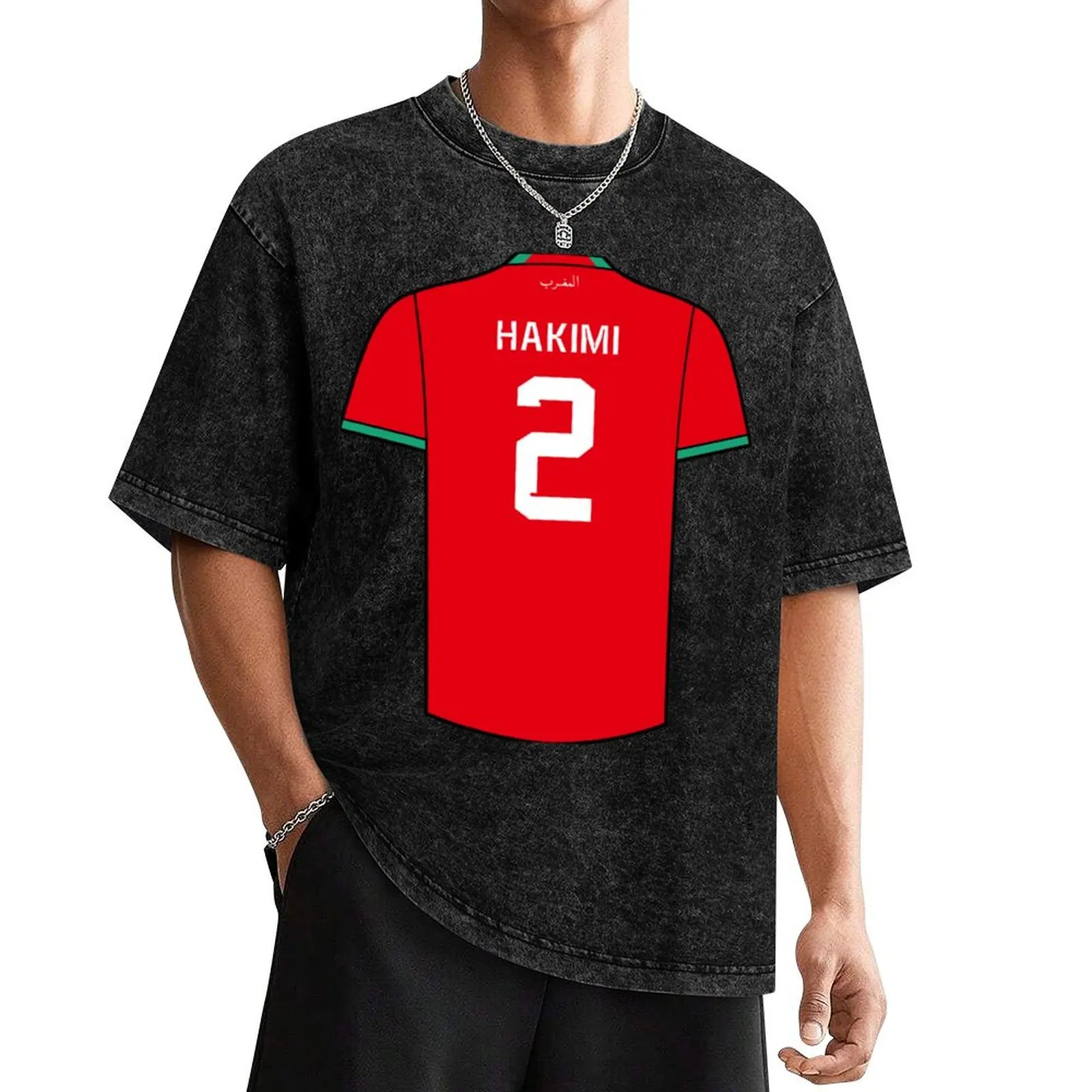 Achraf Hakimi Morocco Kit T-Shirt sublime anime clothes T-shirt men