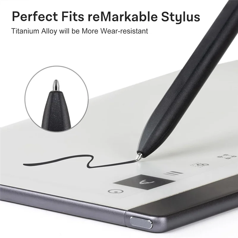 Replacement Marker Stylus Pen Tips For Remarkable 2 Tablet- Durable Titanium Alloy Metal Tip/Nibs view 3
