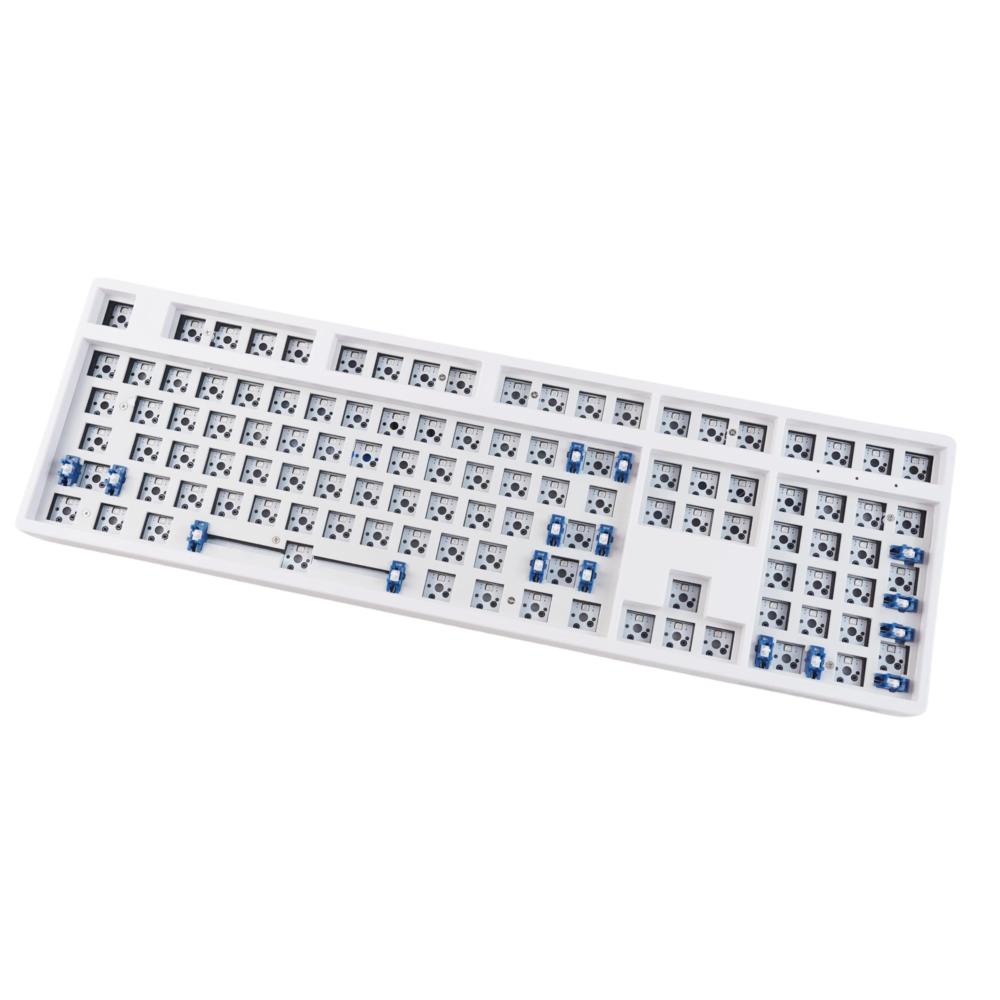 Imagem -02 - Mathew Kc108 Kit de Teclado Mecânico sem Fio Fullsize 108 Teclas Teclado Permutável Quente Barebone Capa Magnética para Jogos Escritório