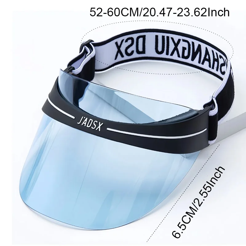 New Fashion UV Protection Hat for Women Men Hollow Top Summer Transparent Colors Adjustable Hat Outdoor Sports Cycling Visors