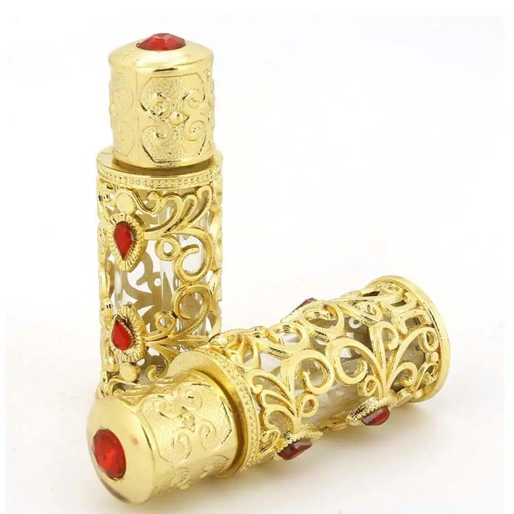 3/10/12ML Middle Eastern Style Perfume Glass Bottle Vintage Heart Shaped Butterfly Essential Oil Dropper Bottle Beauty Tool