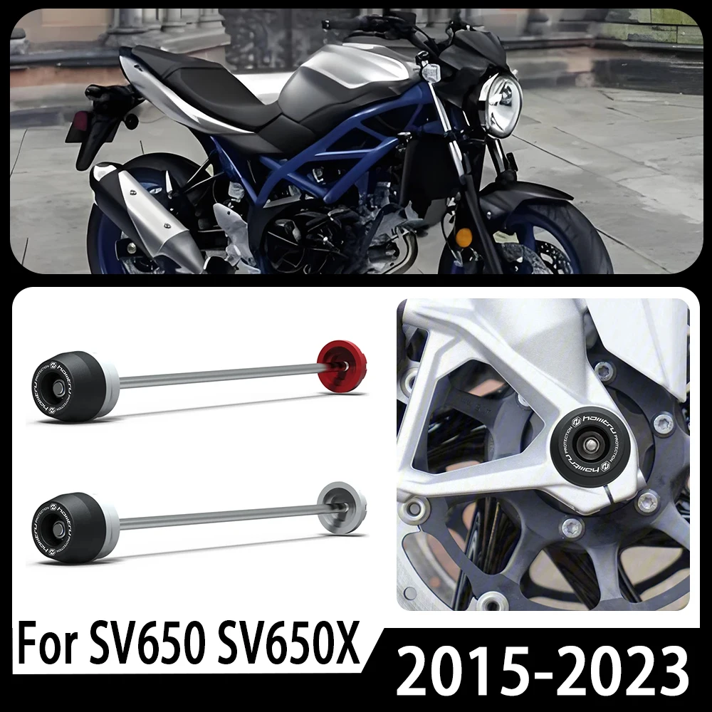Для Suzuki SV650 SV-650 2015-2023 SV650X SV-650X 2018-2023 мотоциклетная вилка переднего и заднего моста, ползунки для защиты колес
