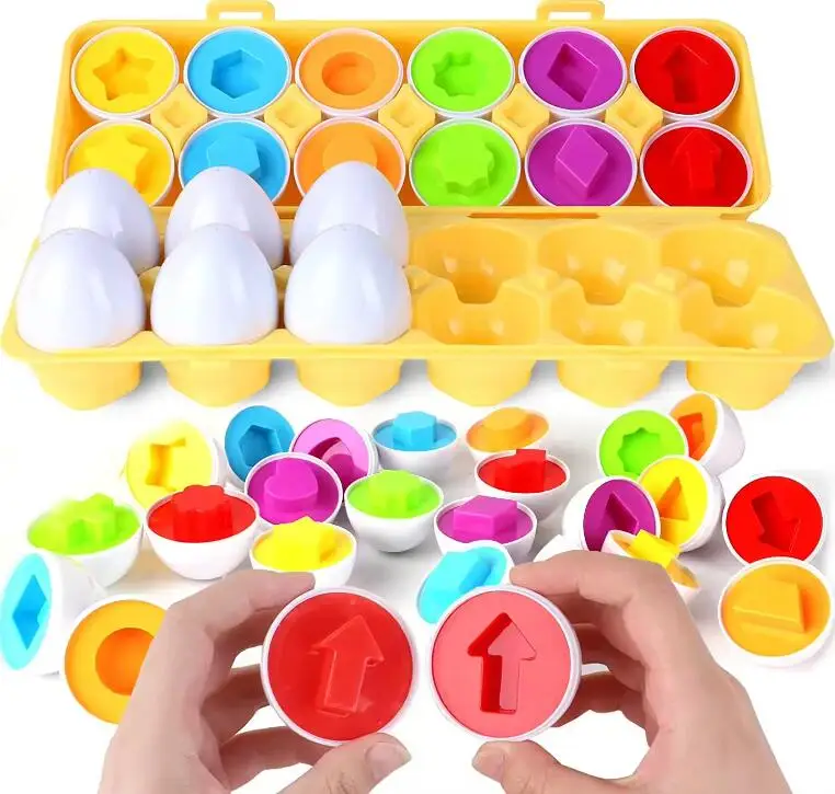 Baby Learning Educational Toy Smart Egg Toy Games Shape Matching Eggs Montessori Sorters Toys Toys For Kids Children 2 3 4 Years