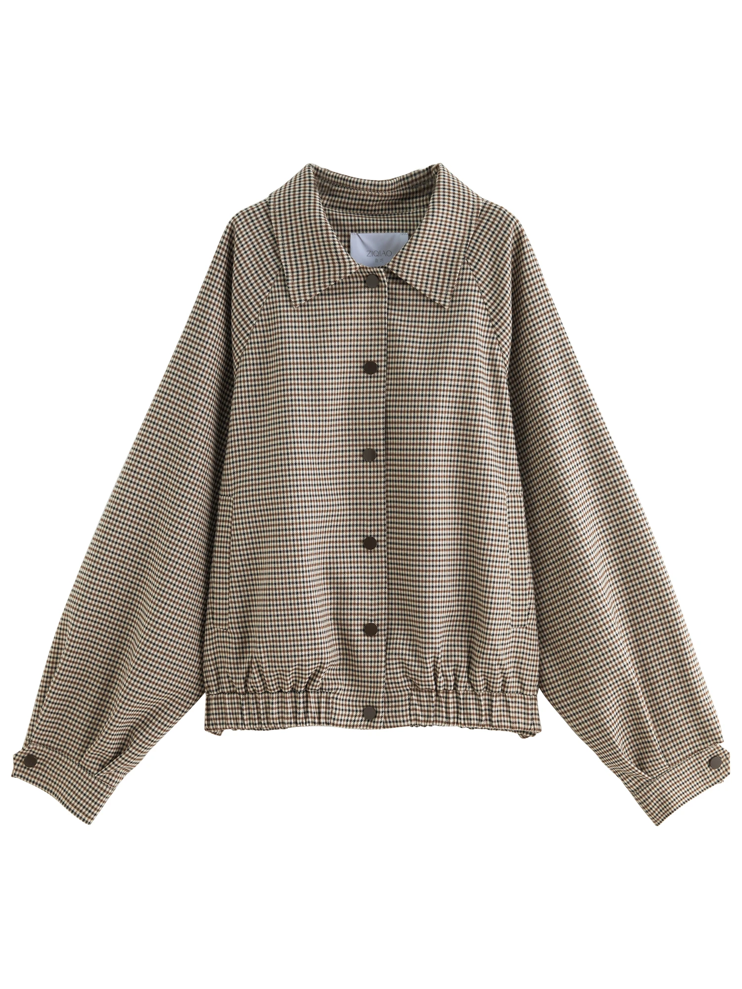 ז'קט משובץ לסתיו