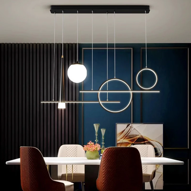 Plafonnier LED suspendu au design moderne, luminaire décoratif d'intérieur, idéal pour une chambre à coucher ou une salle à manger