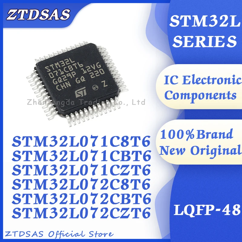 STM32L071C8T6 STM32L071CBT6 STM32L071CZT6 STM32L072C8T6 STM32L072CBT6 STM32L072CZT6 STM32L072 STM32L07 STIM32L  STM IC MCU LQFP