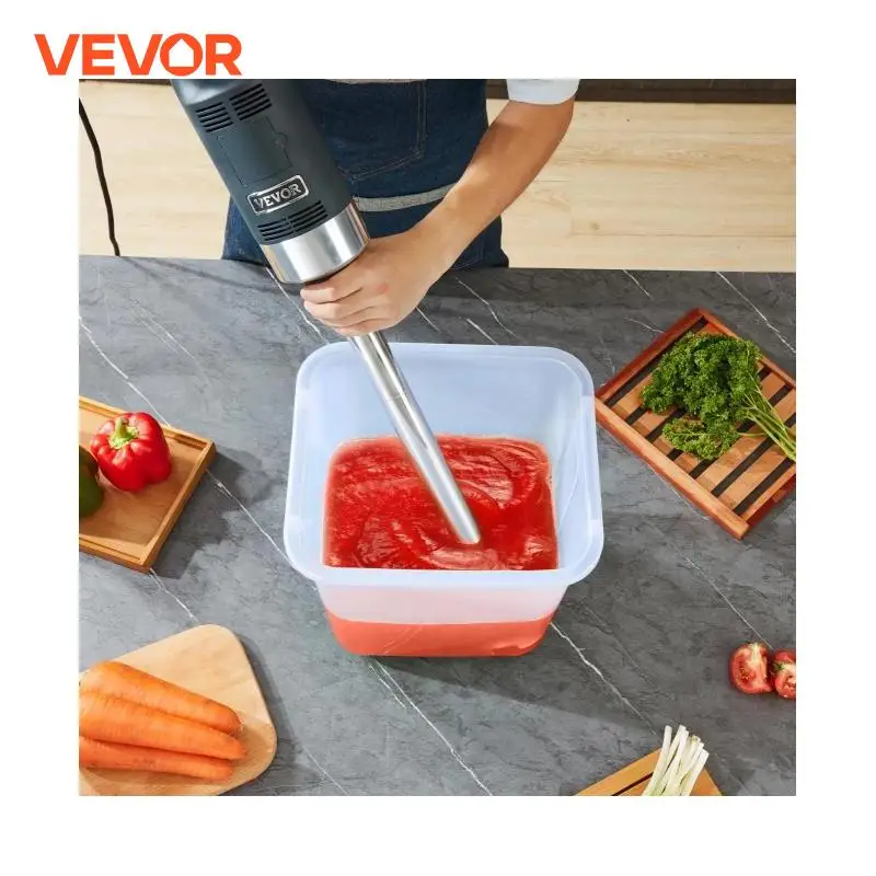 

VEVOR Commercial Immersion Blender 500 Watt Heavy Duty Hand Mixer Variable Speed Kitchen Stick Mixer with 304 Stainless Steel