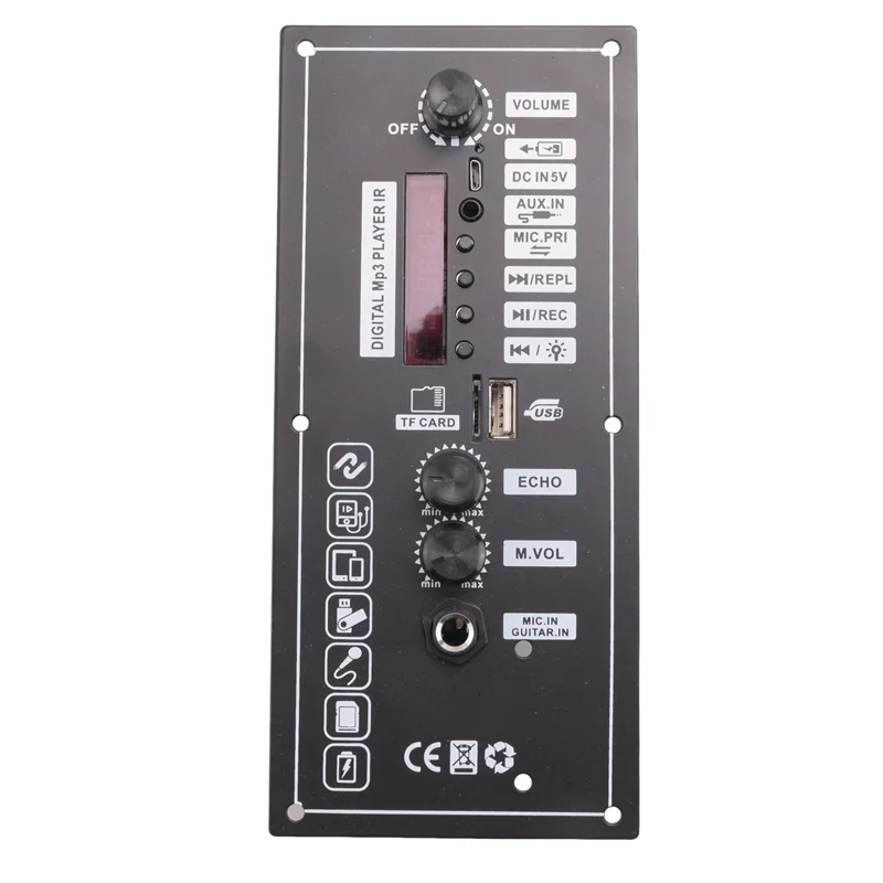 

AV36-Car Amplifier Board Car Bluetooth Audio Amplifiers With Treble And Bass Control 3.7V Lithium Battery Charging