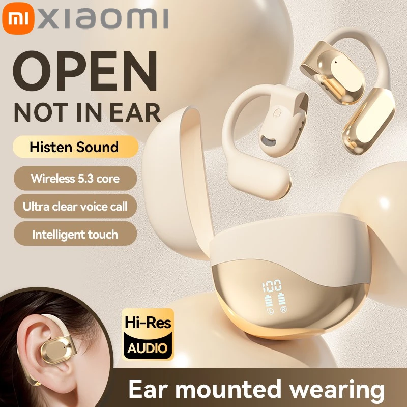 Xiaomi HiFi Earbuds Real Time Translator Earbuds Bluetooth 5.3 HD Smart Voice Translator Ear Hook Sport Earphones for Music Game