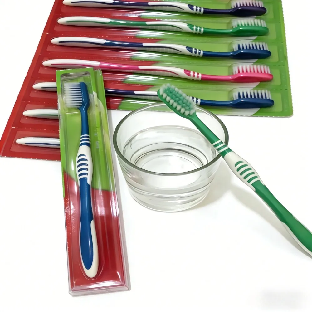 12pcs Soft-Bristle Toothbrush Adult Environmental Toothbrush Teeth Deep Cleaning Household Fine Wool Toothbrush