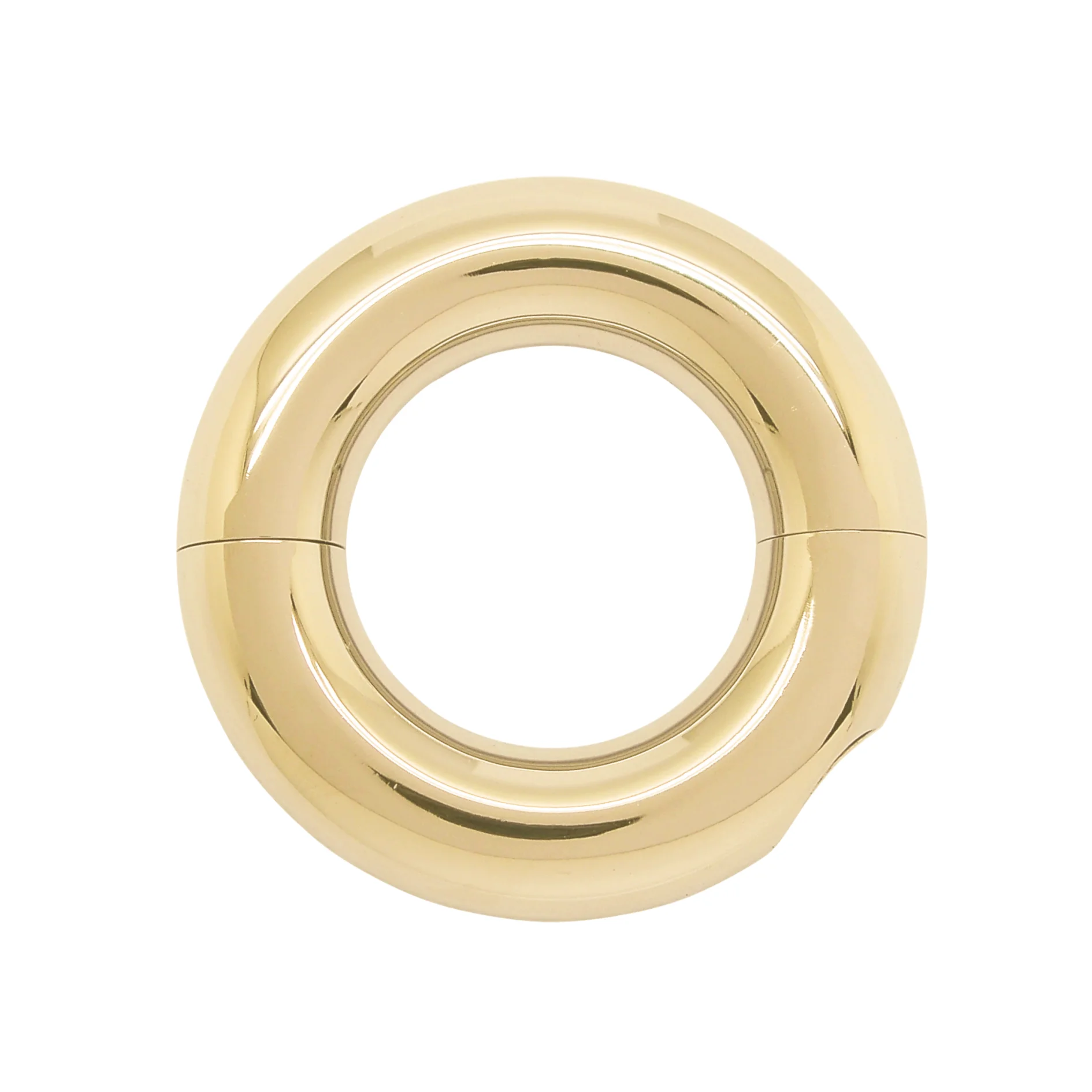 Screw Segment Ring for Man Body Piercing Jewelry Gold Stainless Steel Circular Piercing Accessory