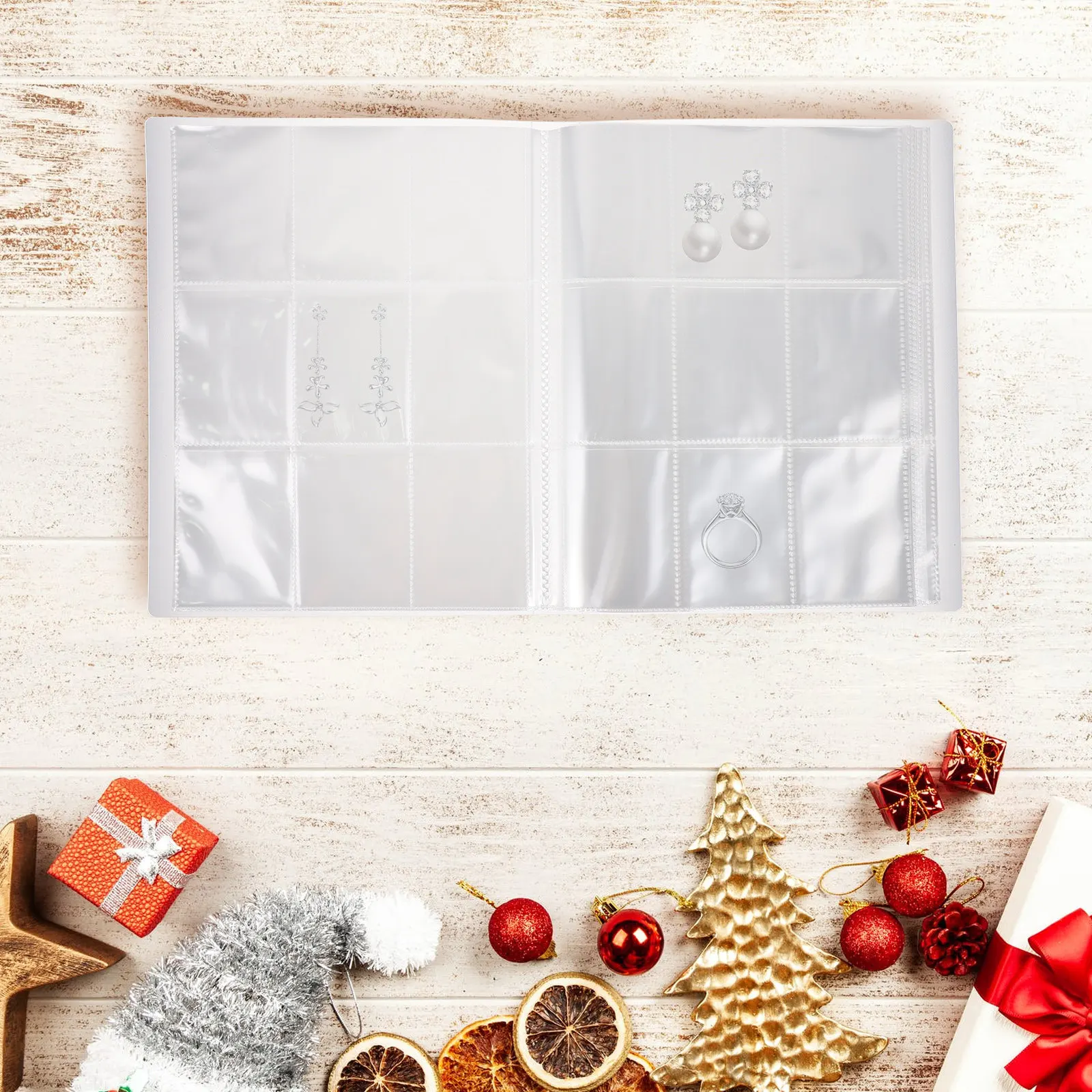 1 Set Multi-Function Storage Book Organzier For Rings Necklaces Earrings Bracelets Household Jewelry Supply Convenient