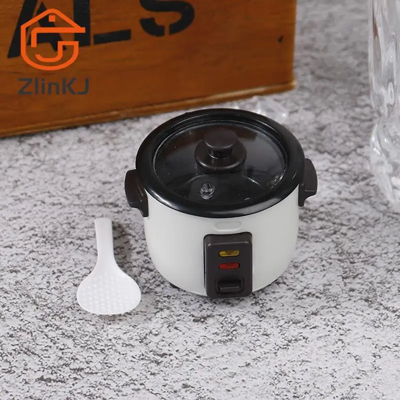 1:12  Mini Rice Cooker Model Dollhouse Miniature Kitchen Appliances for Barbies Blyth Doll Food Accessories Toy