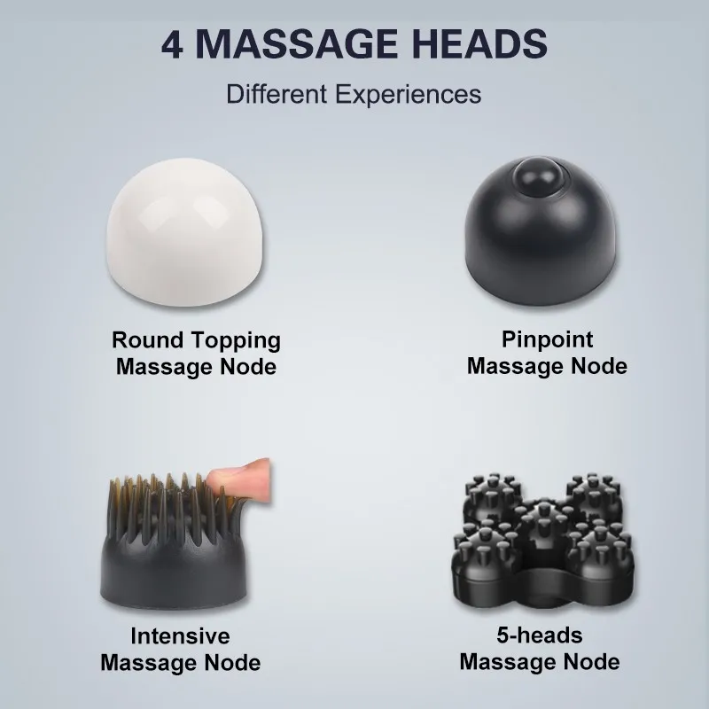 4 In 1 Wireless Rechargeable Electric Handheld Massage Stick Vibrating Vertebra Shoulder Back Neck Massager view 4