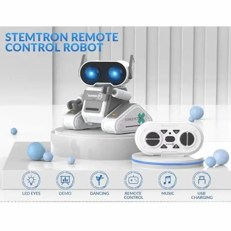 

IQ0EM 2,4 г мини электрический интеллектуальный робот с дистанционным управлением 360 градусов поворотный лоток транспортный светильник наушники музыкальная игрушка для мальчиков подарок