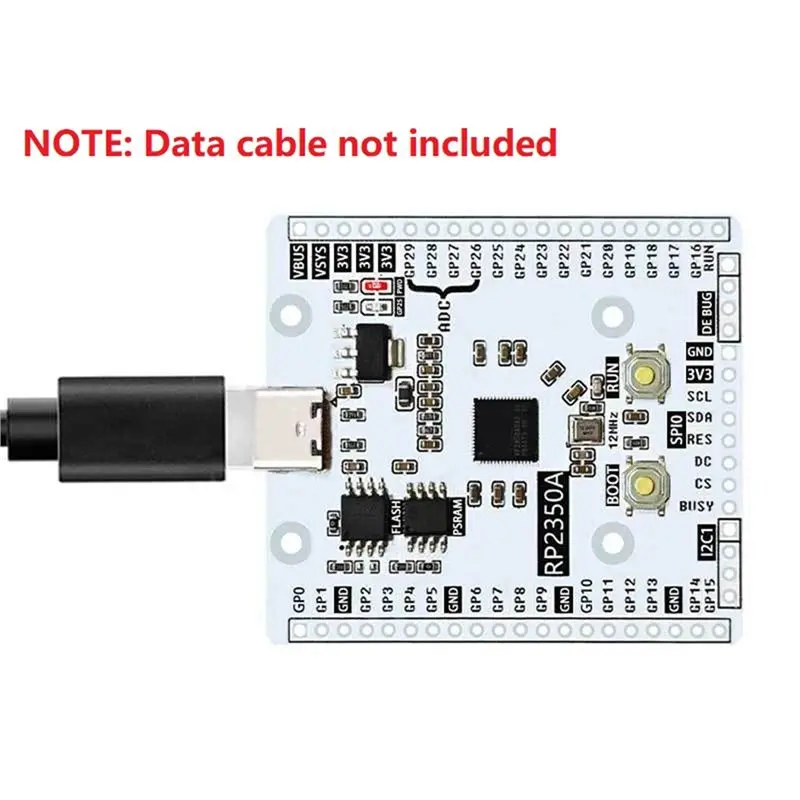 Carte de développement A31T RP2350A, pour Raspberry Pi Pico 2, USB-C, Linux PSRAM, pour projets de bricolage avancés.