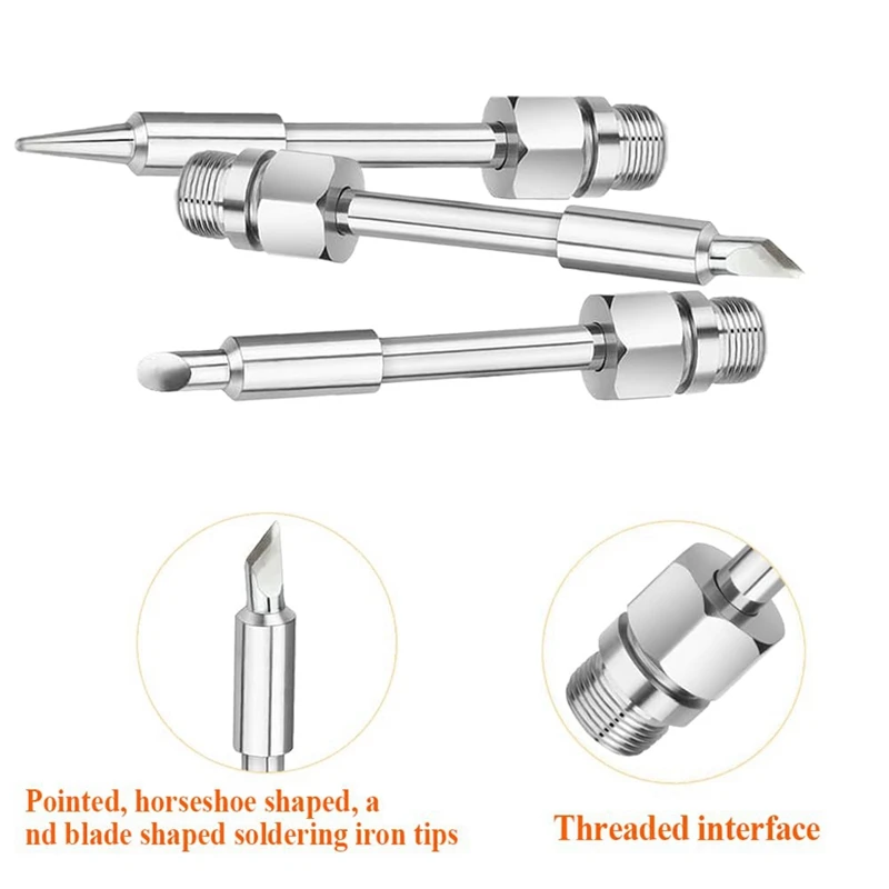 Kit de réparation de fer à souder électrique USB, pointes de fer à souder USB, ensemble d'outils de soudage, 8W, 3 pièces