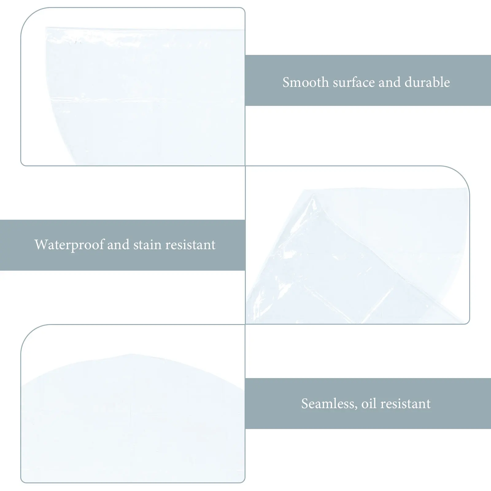 

Heavy Duty Waterproof Tablecloth Transparent PVC Table Protector for Home Dining Table Summer Party Decoration Cover