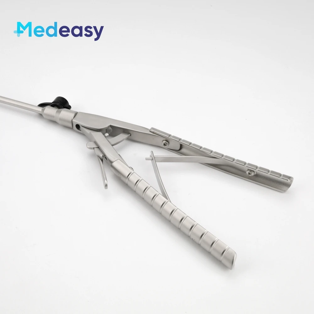 Medical Use Laparoscopic Needle Holder 5x330mm with V Type Handle
