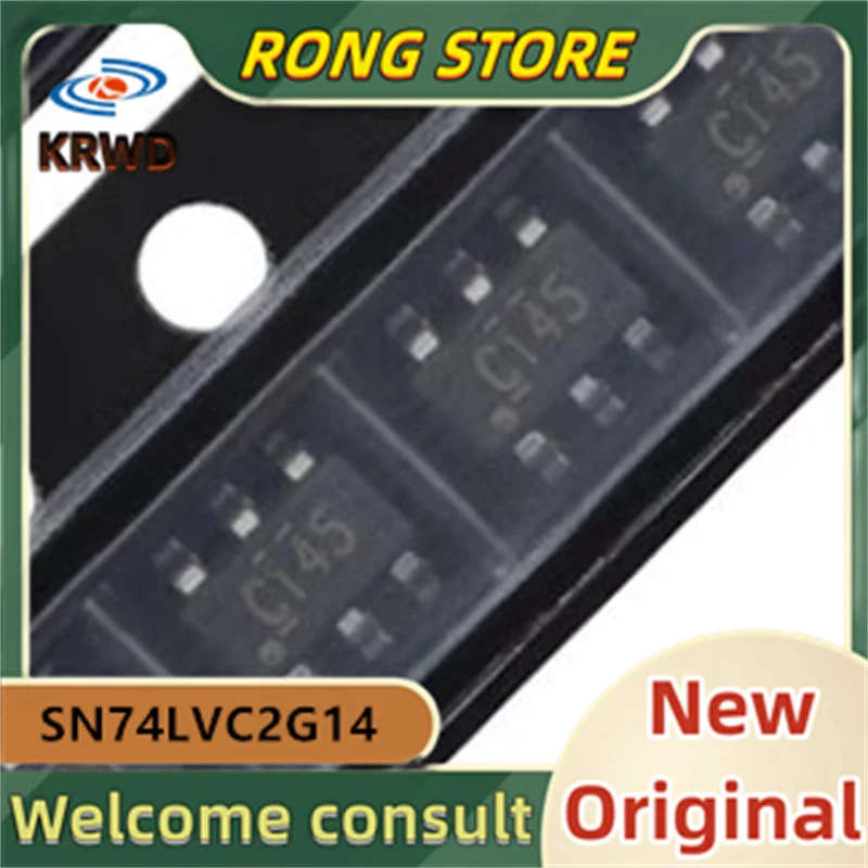 50PCS C145 New Original SN74LVC2G14DBVR  SN74LVC2G14 SOT23-6