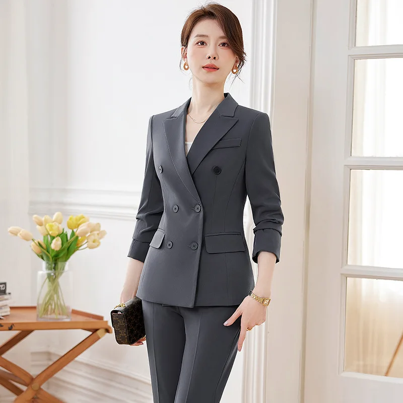 Business Suit Women's Spring and Autumn2024New Small Temperament Civil Servant Interview Formal Wear Suit Overalls