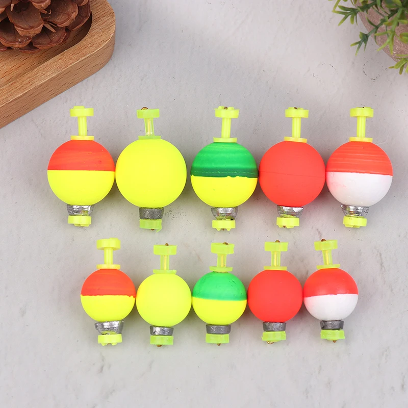 جديد 5 قطعة المفاجئة على الكرة الصيد بوبر يطفو المرجح بوبرز إيفا رغوة الفلين ل Crappie Bluegill Panfish سمك السلور