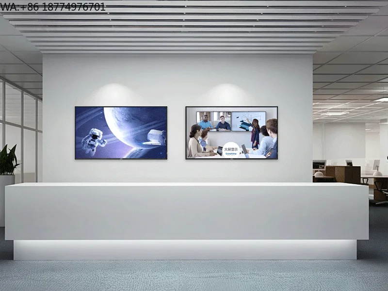 27 Inch Hotel Wall-Mounted Touch Screen Digital Poster Animation Graphics Cloud-Based CMS Smart Advertising Information Display