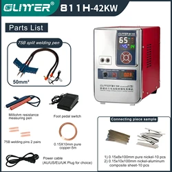 811H Spot Welding Machine 42KW 39KW Iron Lithium Battery Aluminum To Copper Battery Spot Welder Single Aluminum To Nickel Welder
