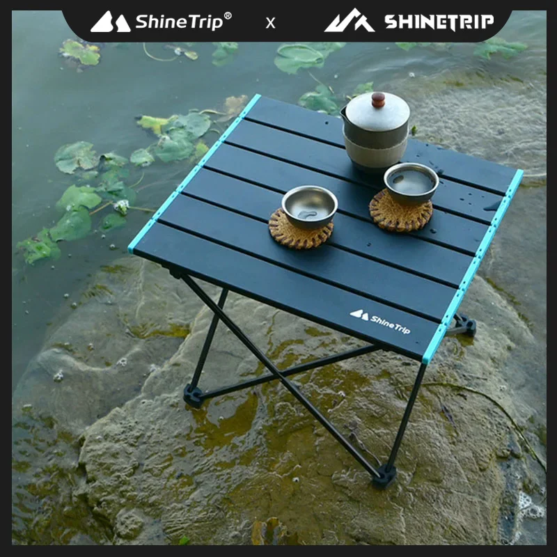 

Shine Trip-Camping Aluminium Folding Table Outdoor Multifunctional Picnic Table Outdoor Casual Portable Camping Table