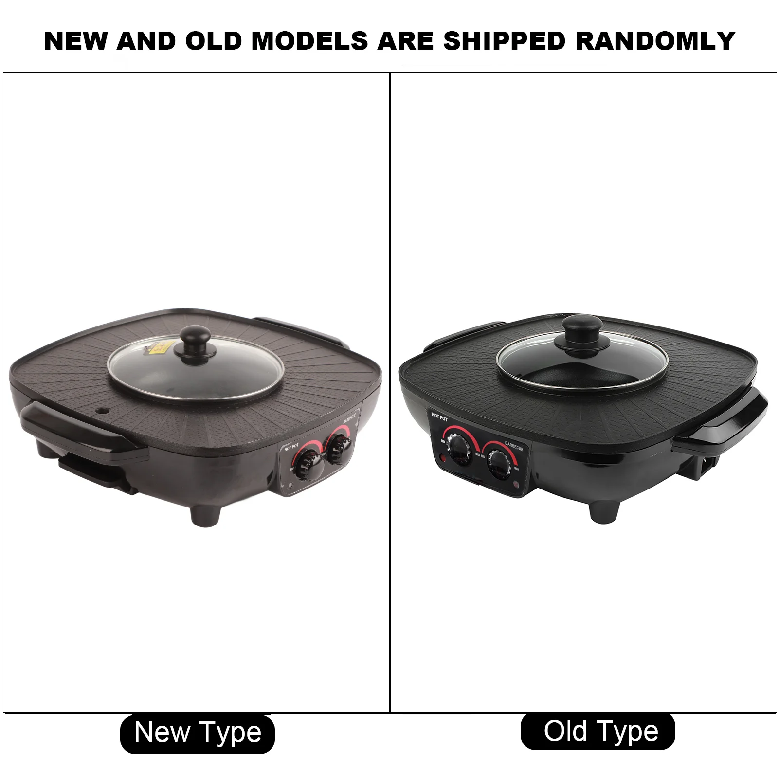 Hot Pot Barbecue Dualuse Pot Electric Induction Hot Pot Cooker UK Plug