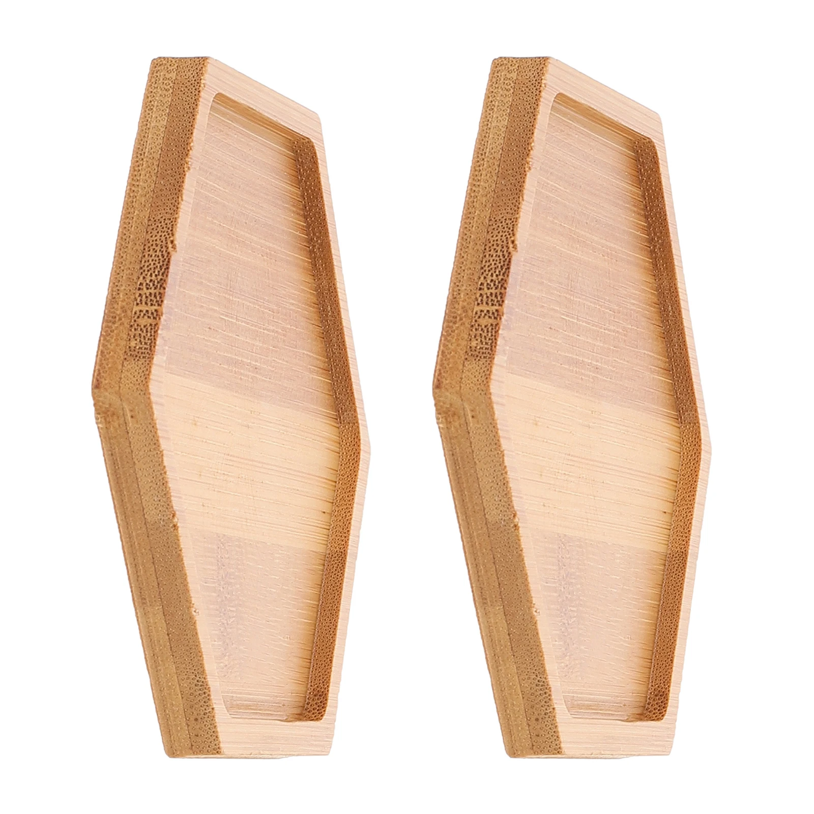 

2Pcs DIY Filled Tray Bamboo Mat Handmade Craft Material Exquisite Coasters for DIY Projects and Gifts Handmade Bamboo Tray