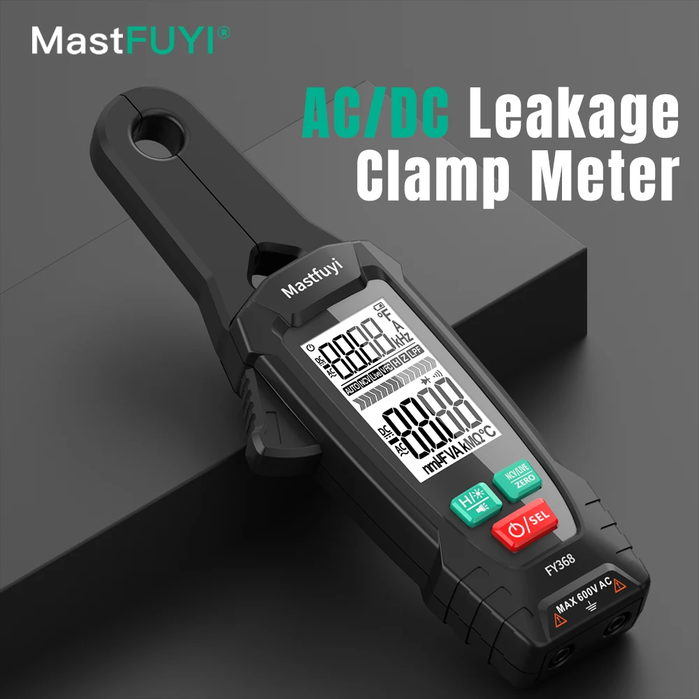 

MASTFUYI Digital Clamp Meter Leakage Current Meter True RMS DC AC Current Automotive Electrical Temperature Testing Multimeter