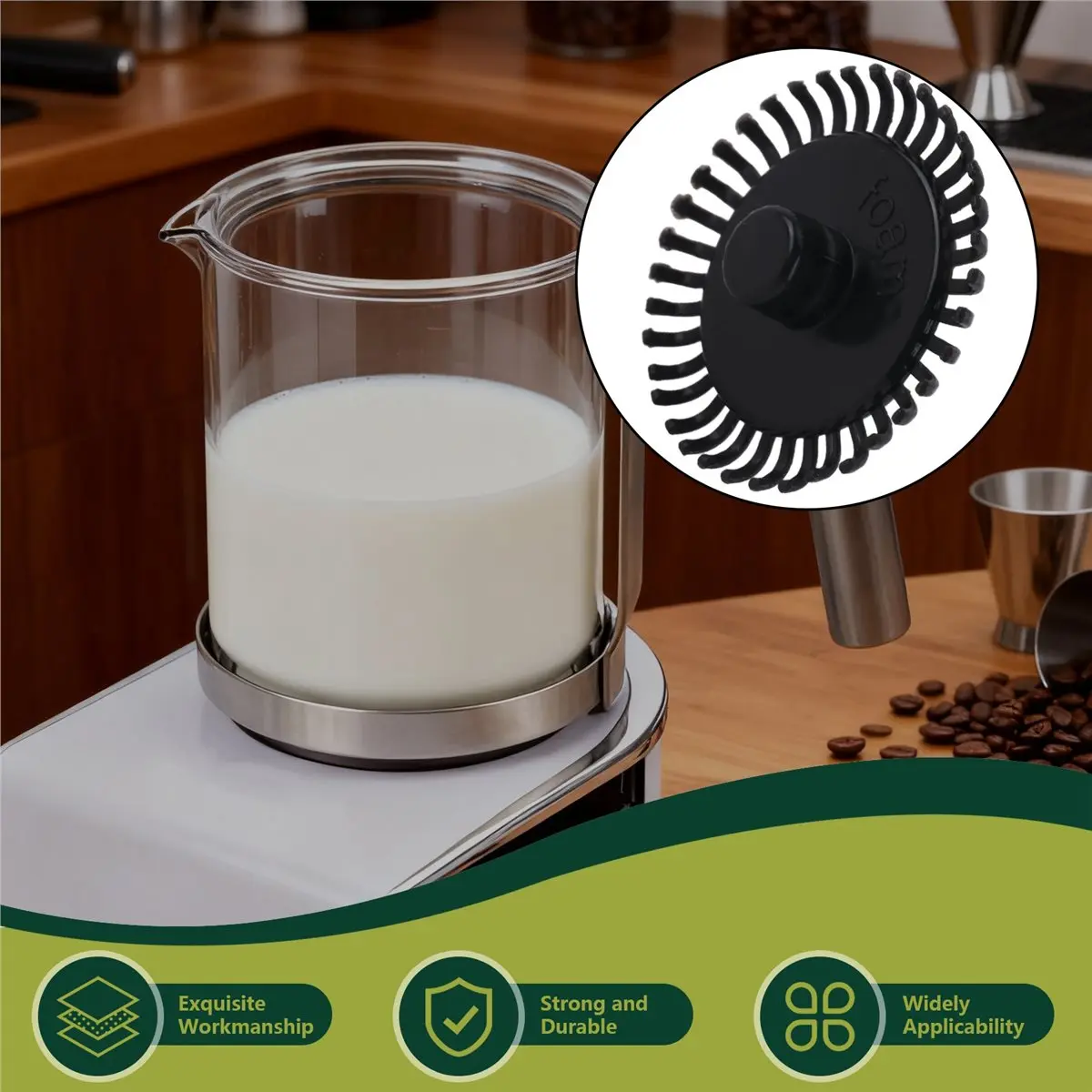 feelfeel Replacement Milk Frother Swivel Heads Spare Parts for Hero Home Win Milk Frother for Milk Foam