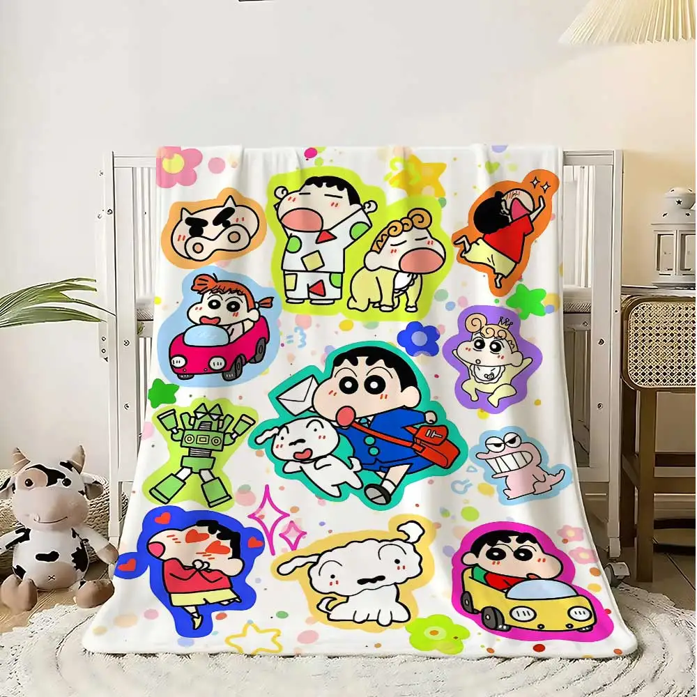 Shins-chan Nap Blanket Sofa Winter Fluffy Soft Blankets for Bed Home Bedroom Decoration Bedspread the Throw Warm Decorative Knee