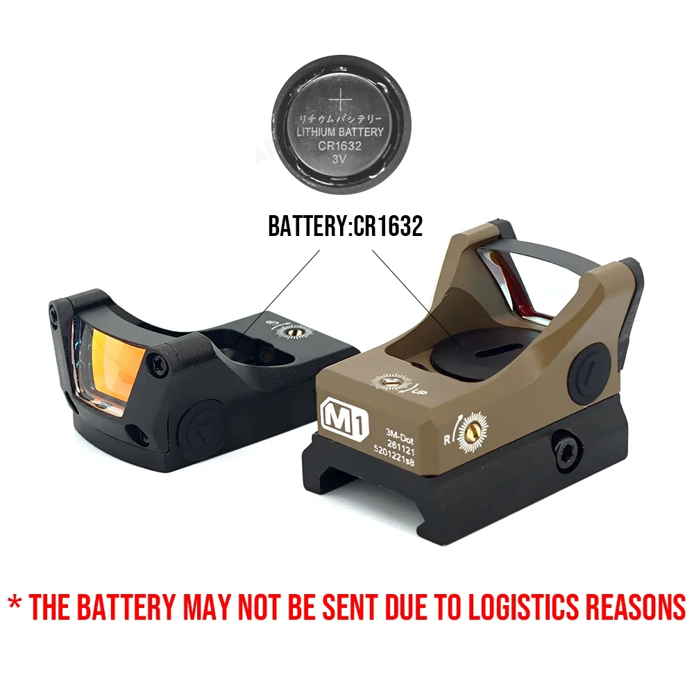 التكتيكية 3 MOA M1 M2 الأحمر الأخضر نقطة منعكس البصر فتح باعث بندقية الصيد نطاق مع غلوك دوكتر LP جبل لمسدس الادسنس