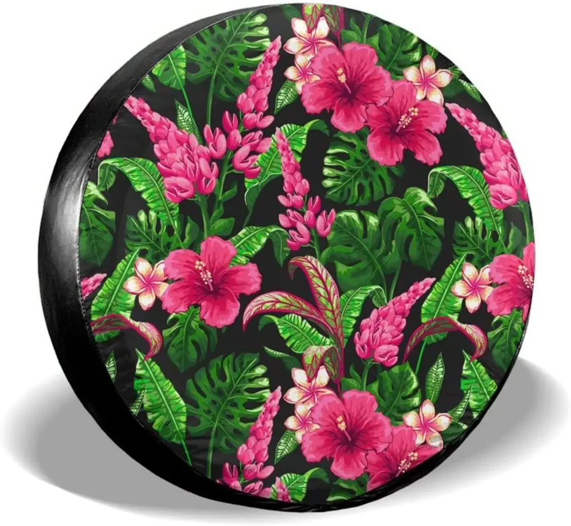 

Гавайская запасная крышка для тропических цветов и пальмовых листьев, водонепроницаемая Пыленепроницаемая искусственная кожа, универсальная для прицепа, Je