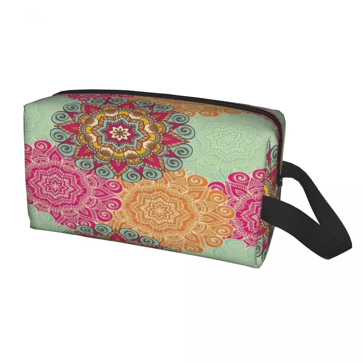 

Custom Mandala Flower Deanfun Colorful Travel Cosmetic Bag Women Toiletry Makeup Organizer Lady Beauty Storage Dopp Kit