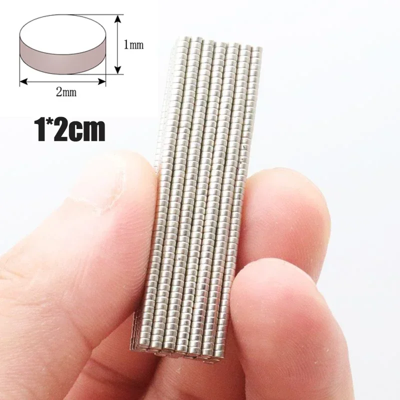 1 x 1/2 x 1/3 x 1/4 x 1 mm, superstarke Neodym-Scheibenmagnete, leistungsstarke Magnete für Kühlschrank, Heimwerker, Gebäude, wissenschaftliche Bastelarbeiten, Büromagnete