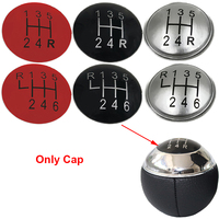 Gear Shift Knob Cap Cover Stick Shifter Caps For Mini Cooper R50 Cabrio R52 R51 R53 Gearbox Stick Shifter Badge Emblem Trim Cap