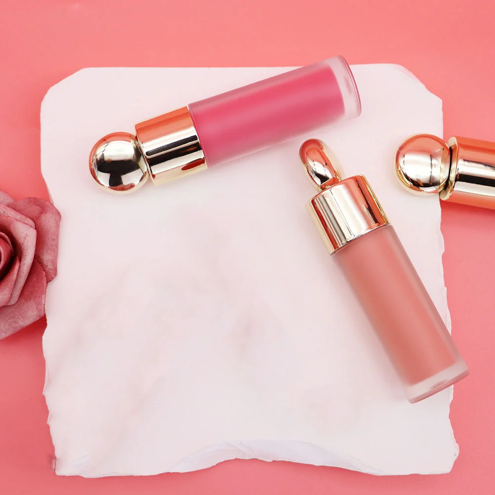 Colorete líquido, crema suave hidratante, colorete de labios y mejillas mezclable, maquillaje facial con acabado rugiados Natural de larga duración, 2 uds.